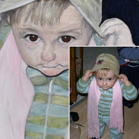 Oelbild nach Foto